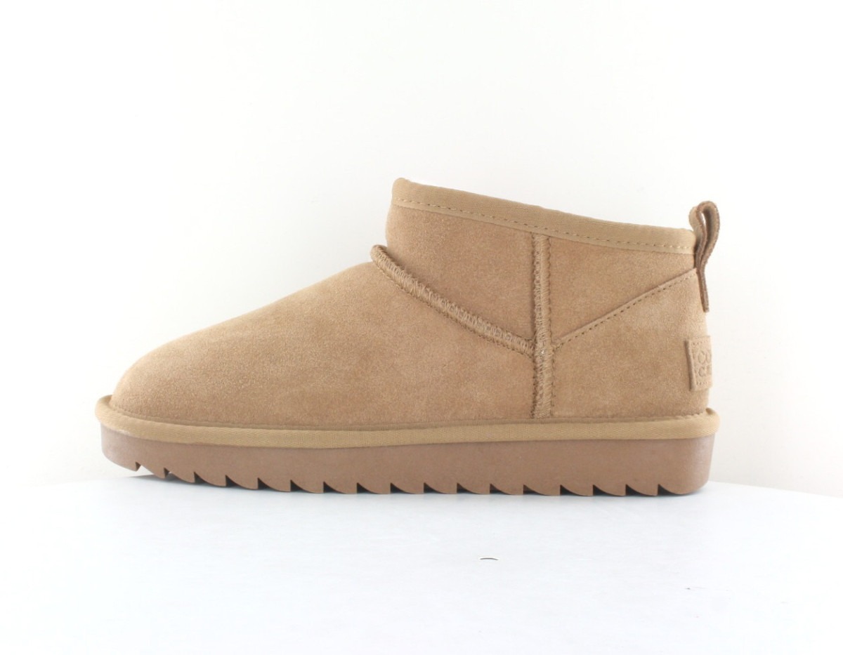 Color Of California Short winter boot tan beige