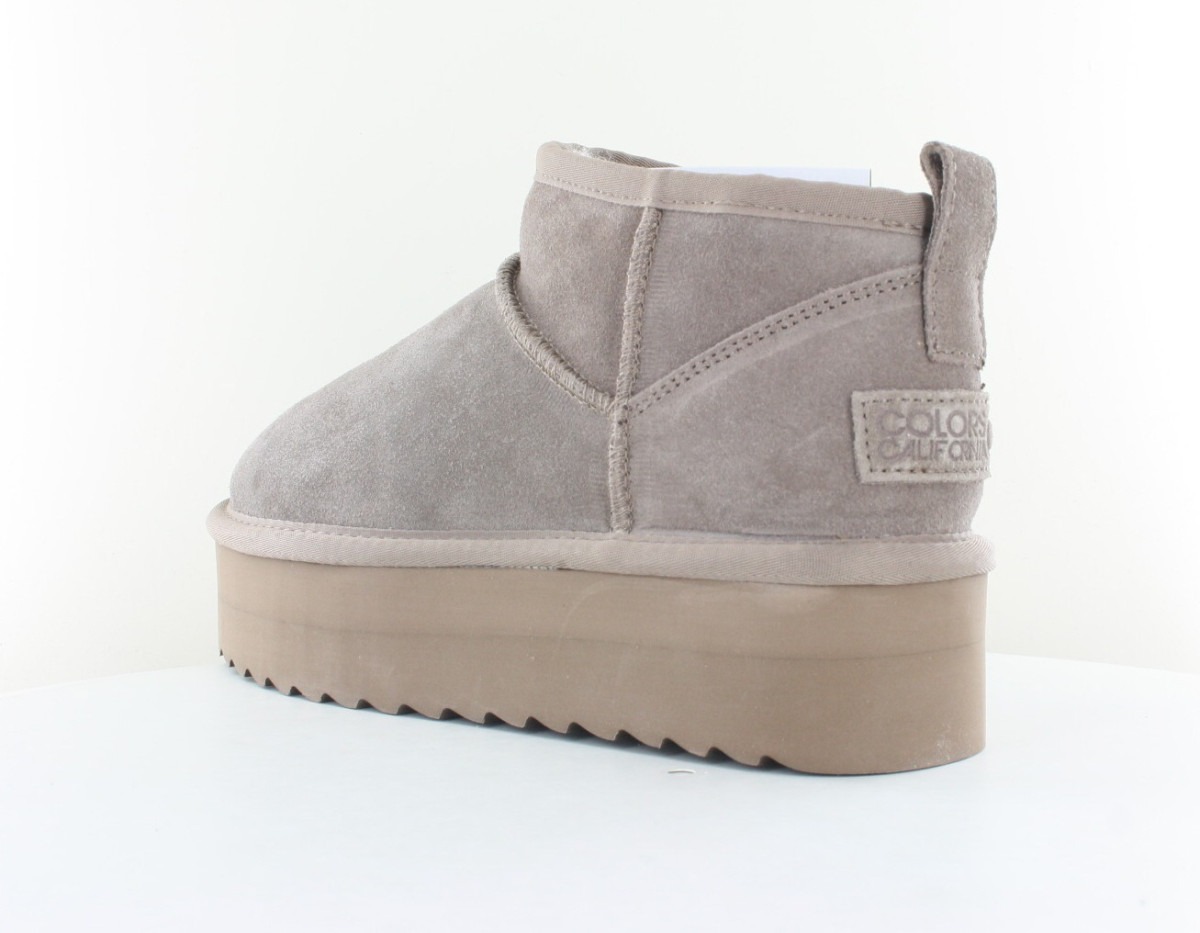 Color Of California Platform winter boot Taupe