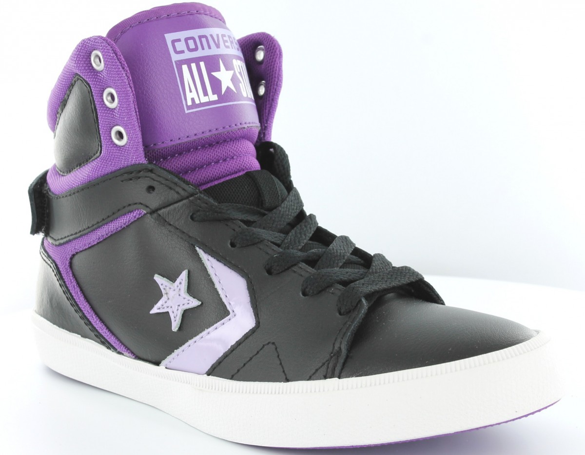 Converse As 12 lea Mid NOIR/VIOLET