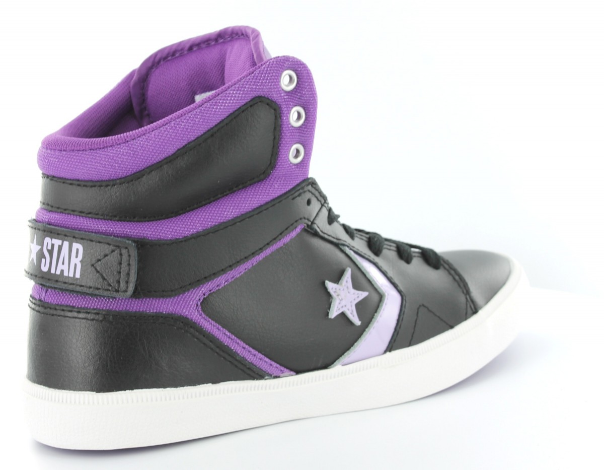 Converse As 12 lea Mid NOIR/VIOLET