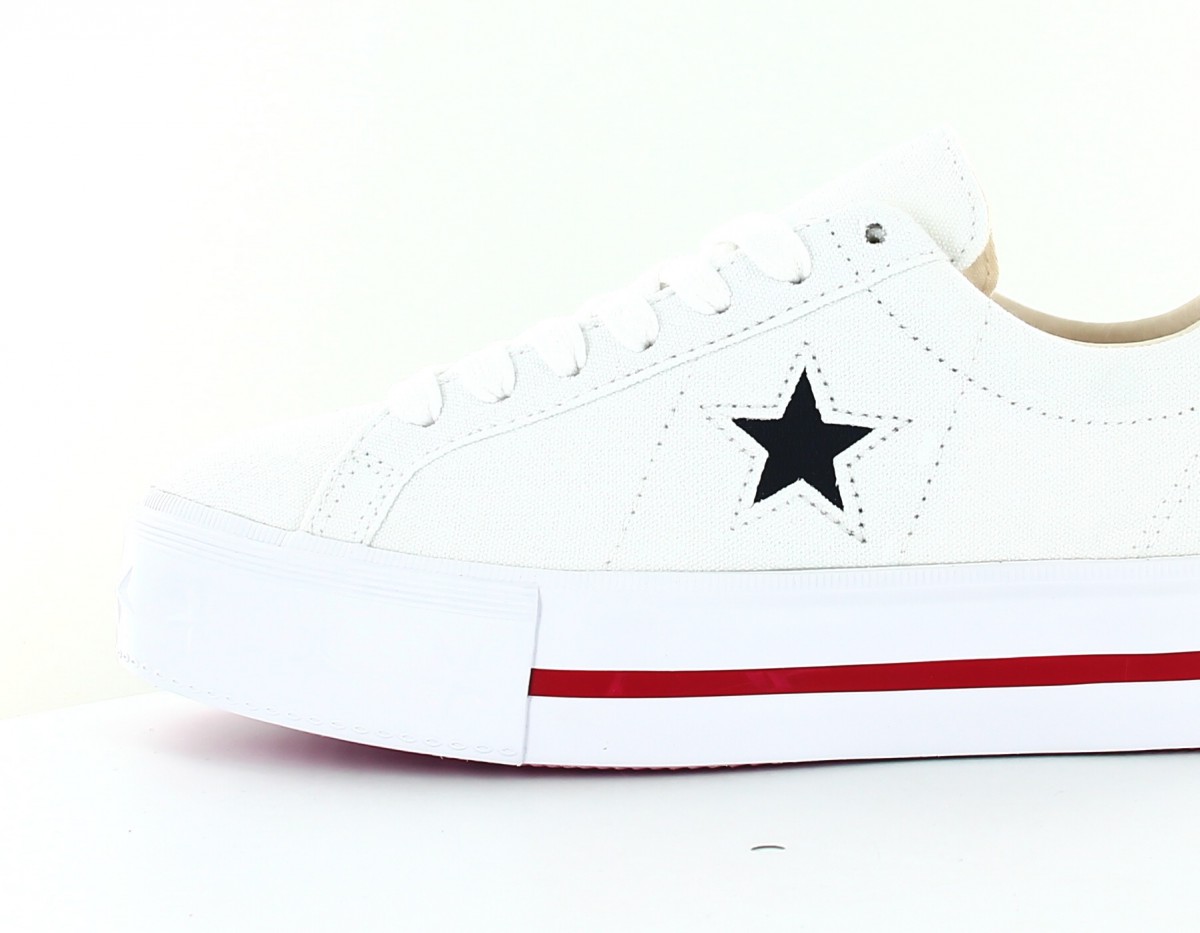 Converse One star platform ox blanc bleu marine