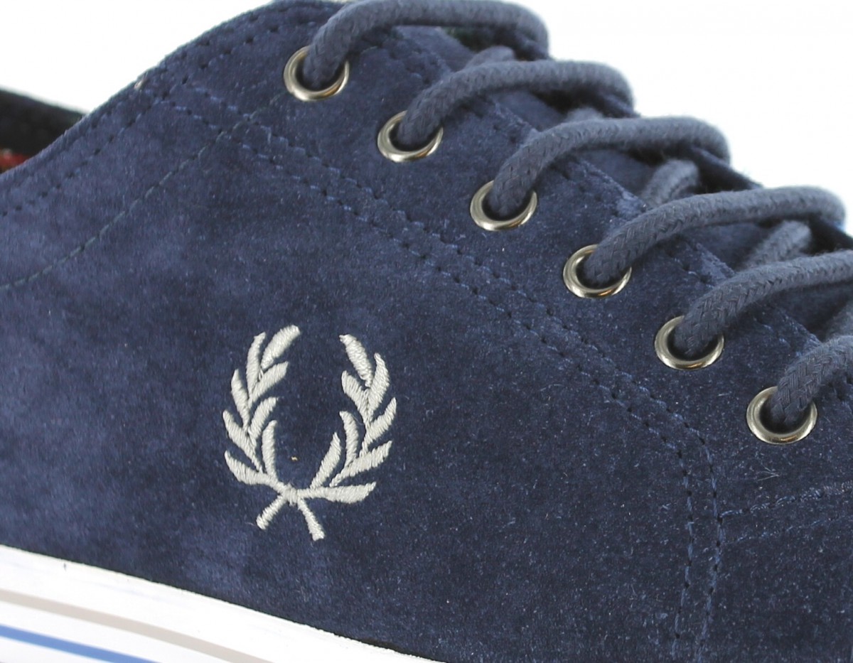 Fred Perry Kingston suede Fred Perry BLEU/GRIS