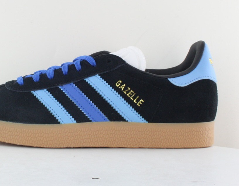 Adidas Gazelle noir bleu or