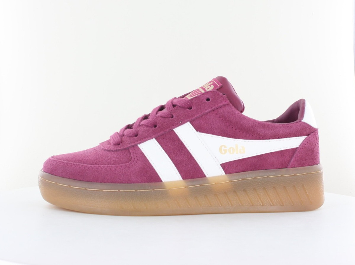 Gola Grandslam suede cerise blanc