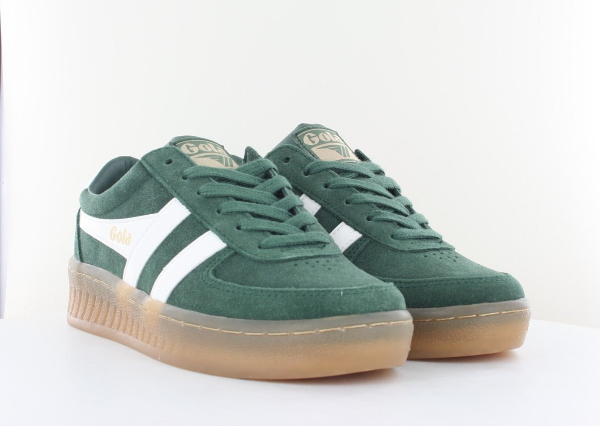 Gola Grandslam suede vert blanc