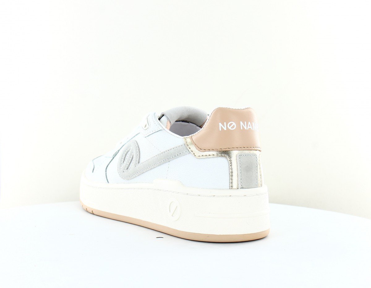 Noname Kelly sneaker blanc beige or