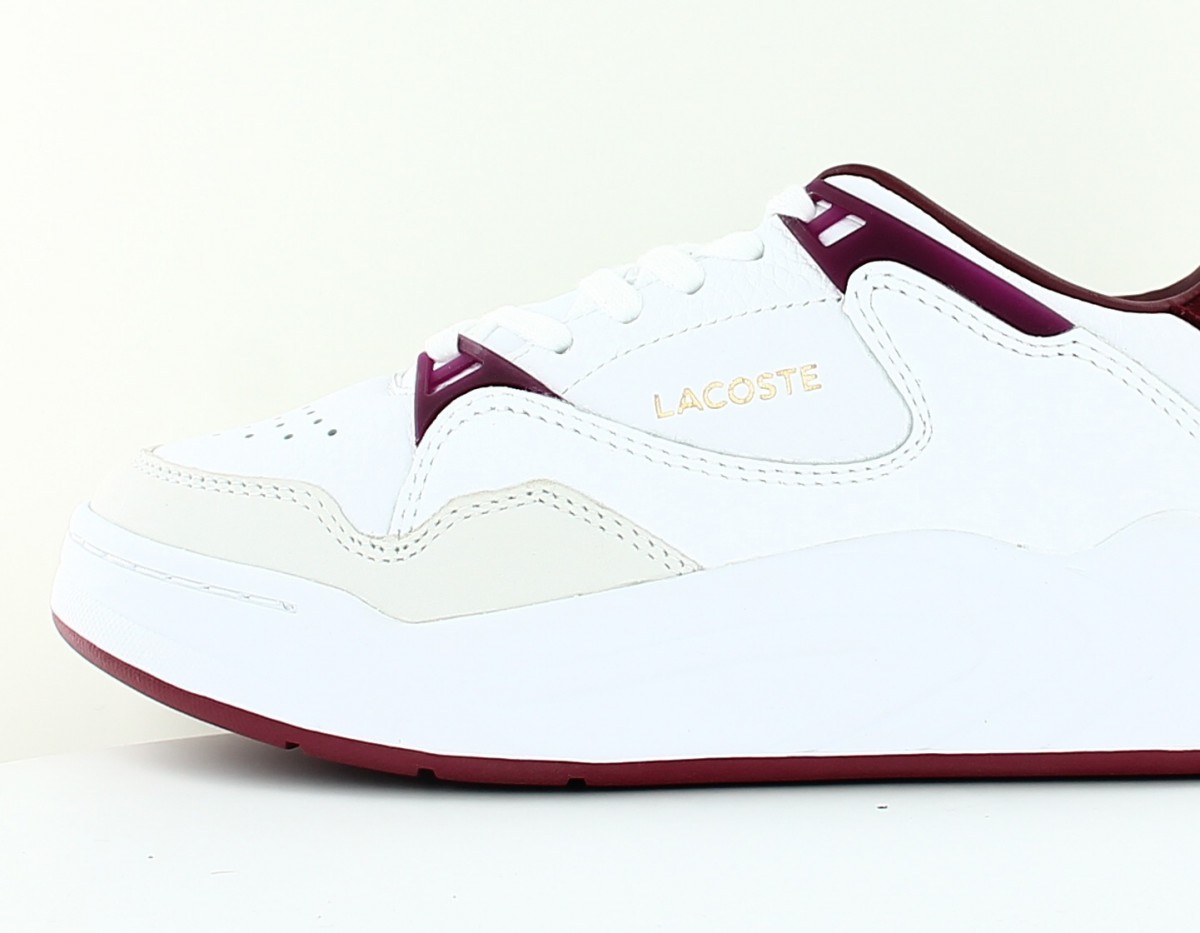 Lacoste Court slam blanc bordeaux