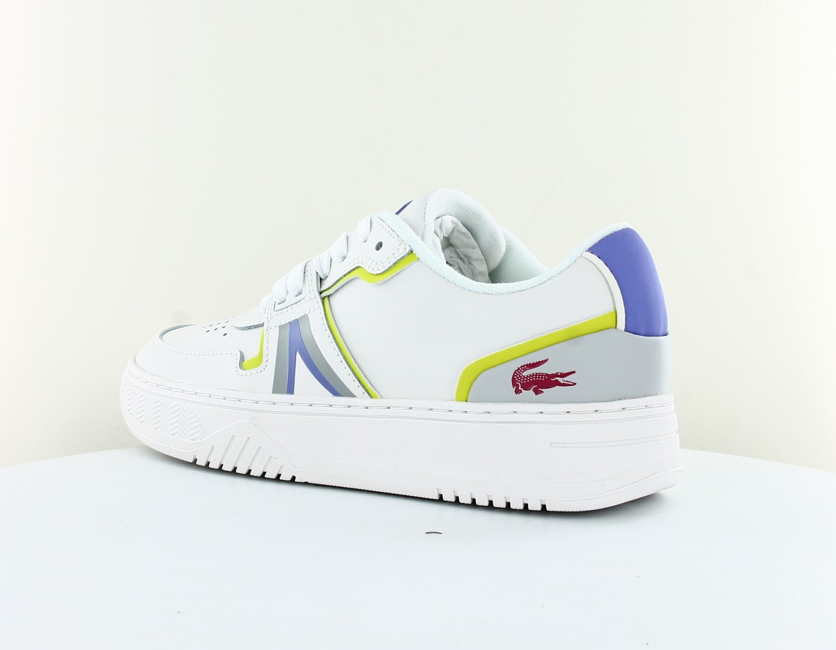 Lacoste L001 blanc bordeaux violet vert