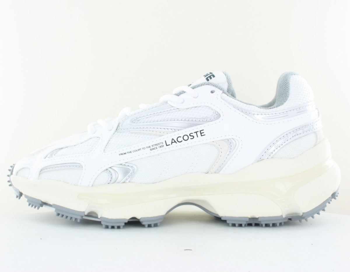 Lacoste L003 2k24 blanc argent beige