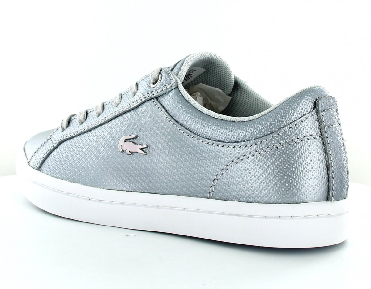 Lacoste Straightset 318 Gris argent-blanc