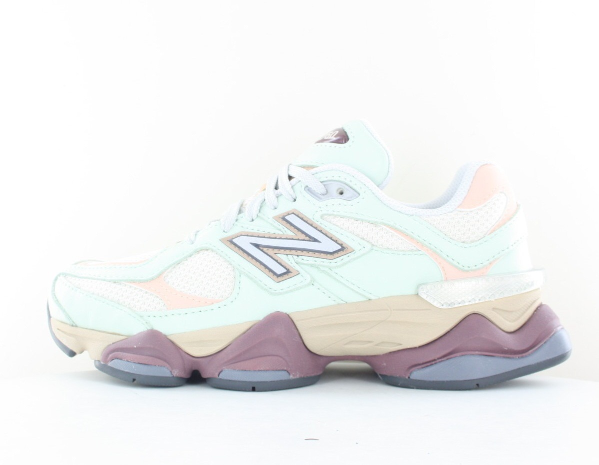 New Balance 9060 menthe beige rose marron