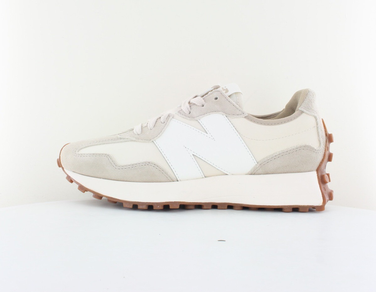 New Balance 327 beige foncé beige gomme