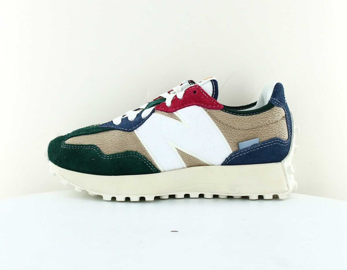 New Balance 327 serviette eponge beige vert bleu