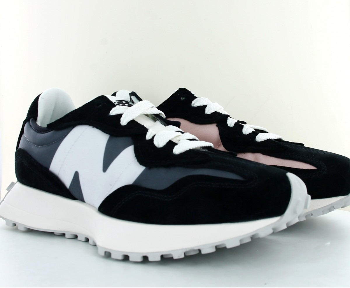 New Balance 327 warped noir blanc rose