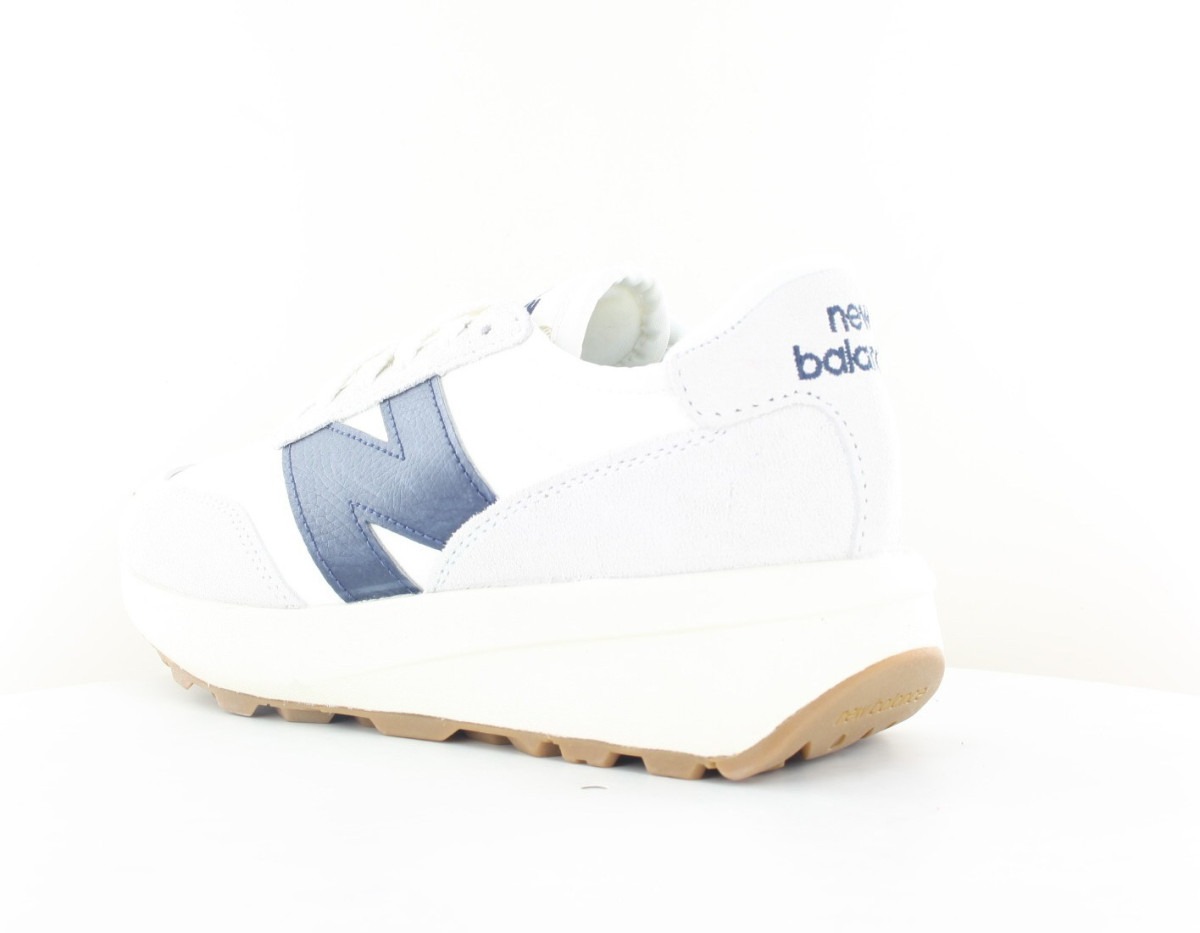 New Balance 370 blanc bleu marine