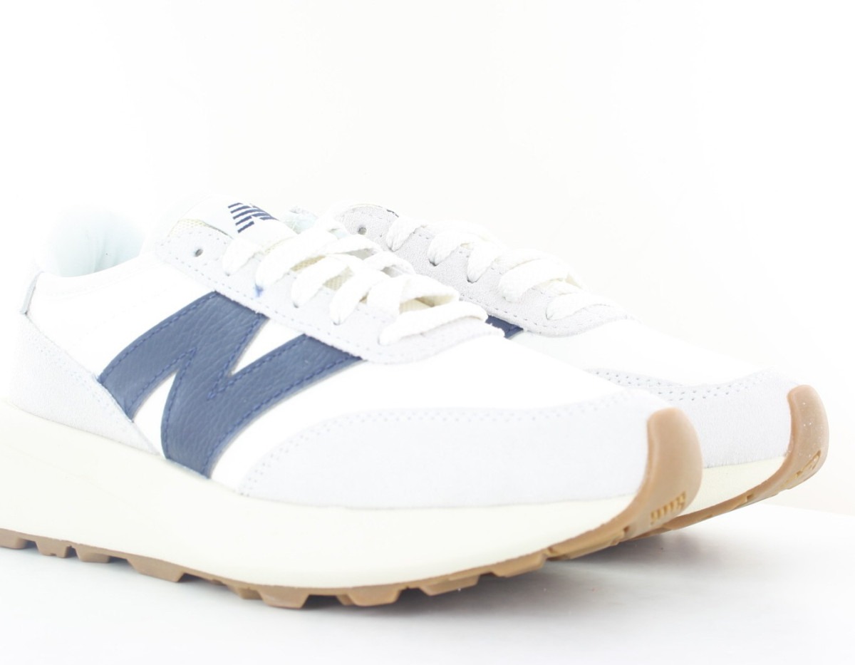 New Balance 370 blanc bleu marine