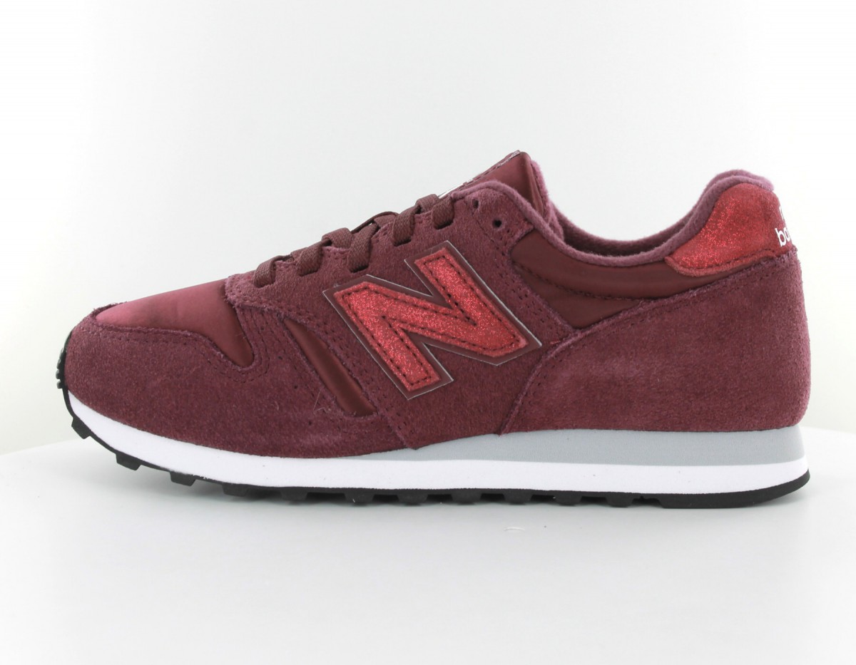 New Balance 373 femme suede bordeaux-blanc