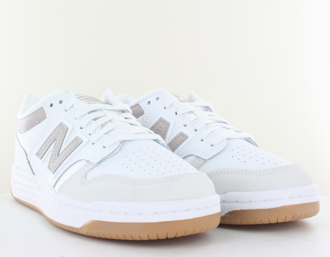 New Balance 480 blanc beige gomme