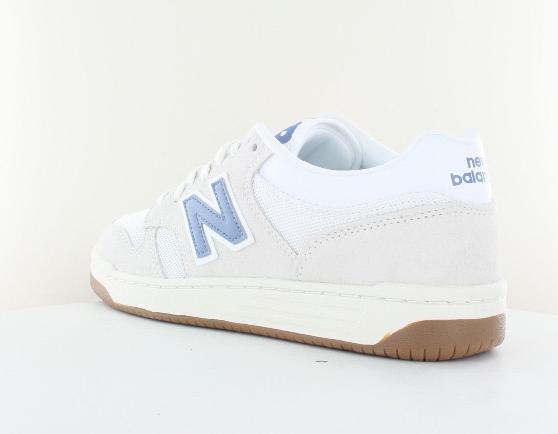 New Balance 480 suede beige blanc bleu ciel