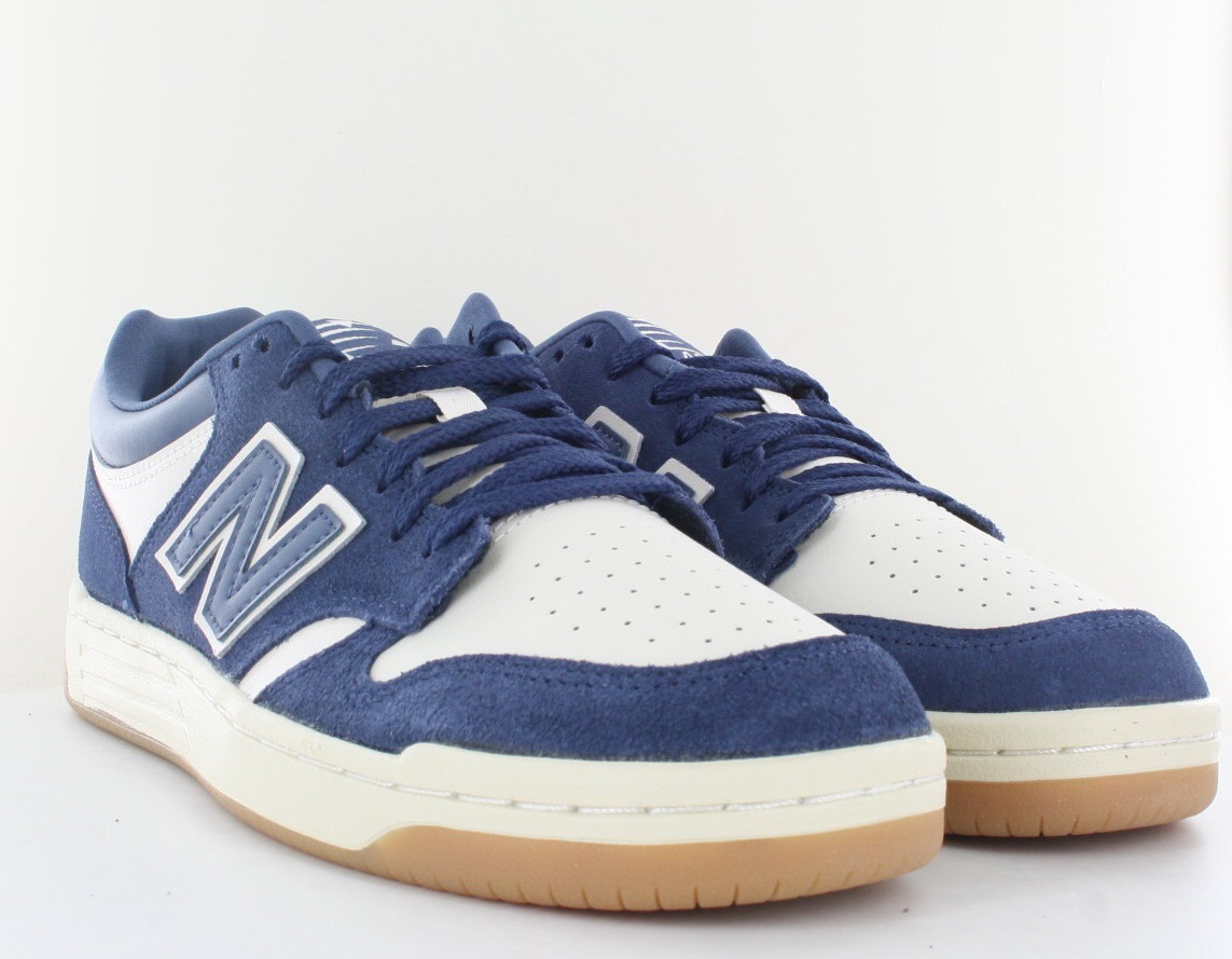 New Balance 480 suede bleu beige gomme