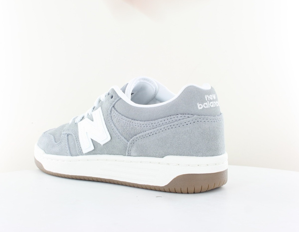 New Balance 480 suede gris blanc gomme