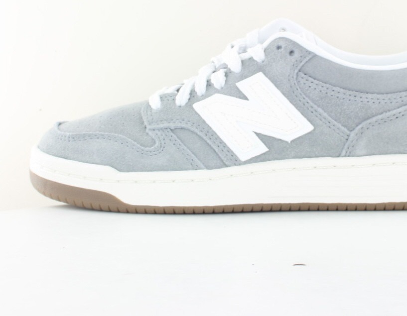 New Balance 480 suede gris blanc gomme