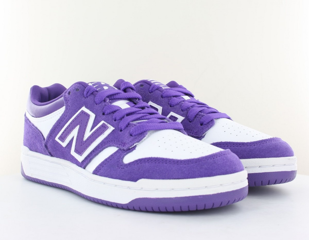 New Balance 480 violet blanc