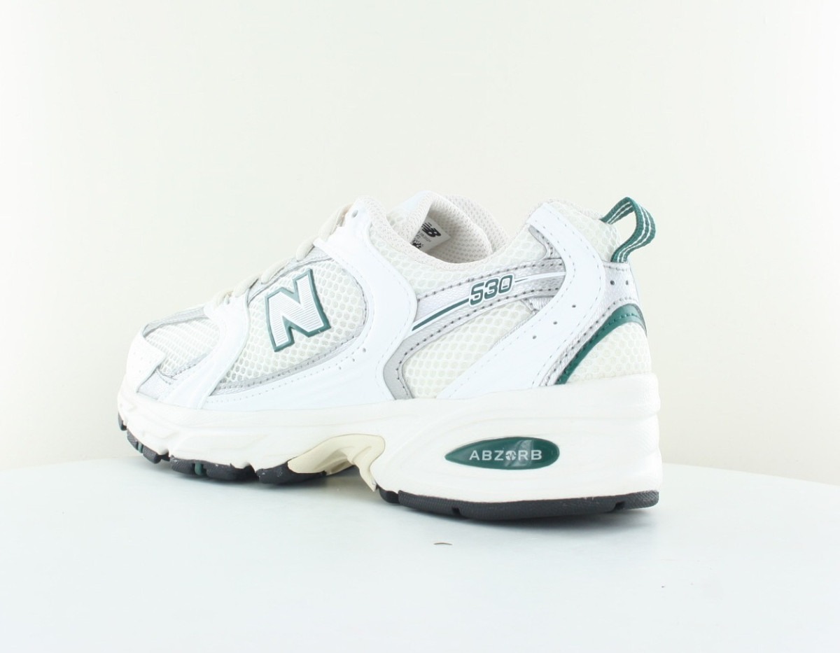 New Balance 530 blanc creme vert