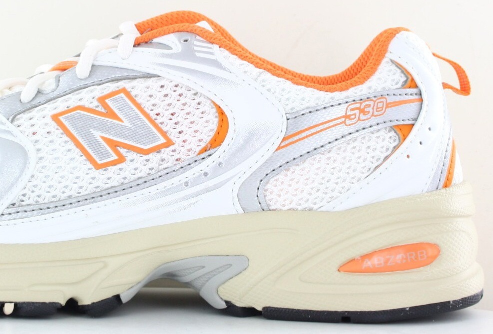 New Balance 530 blanc orange