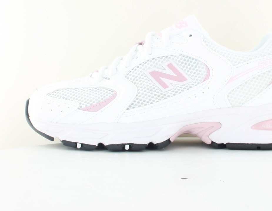 New Balance 530 blanc rose noir