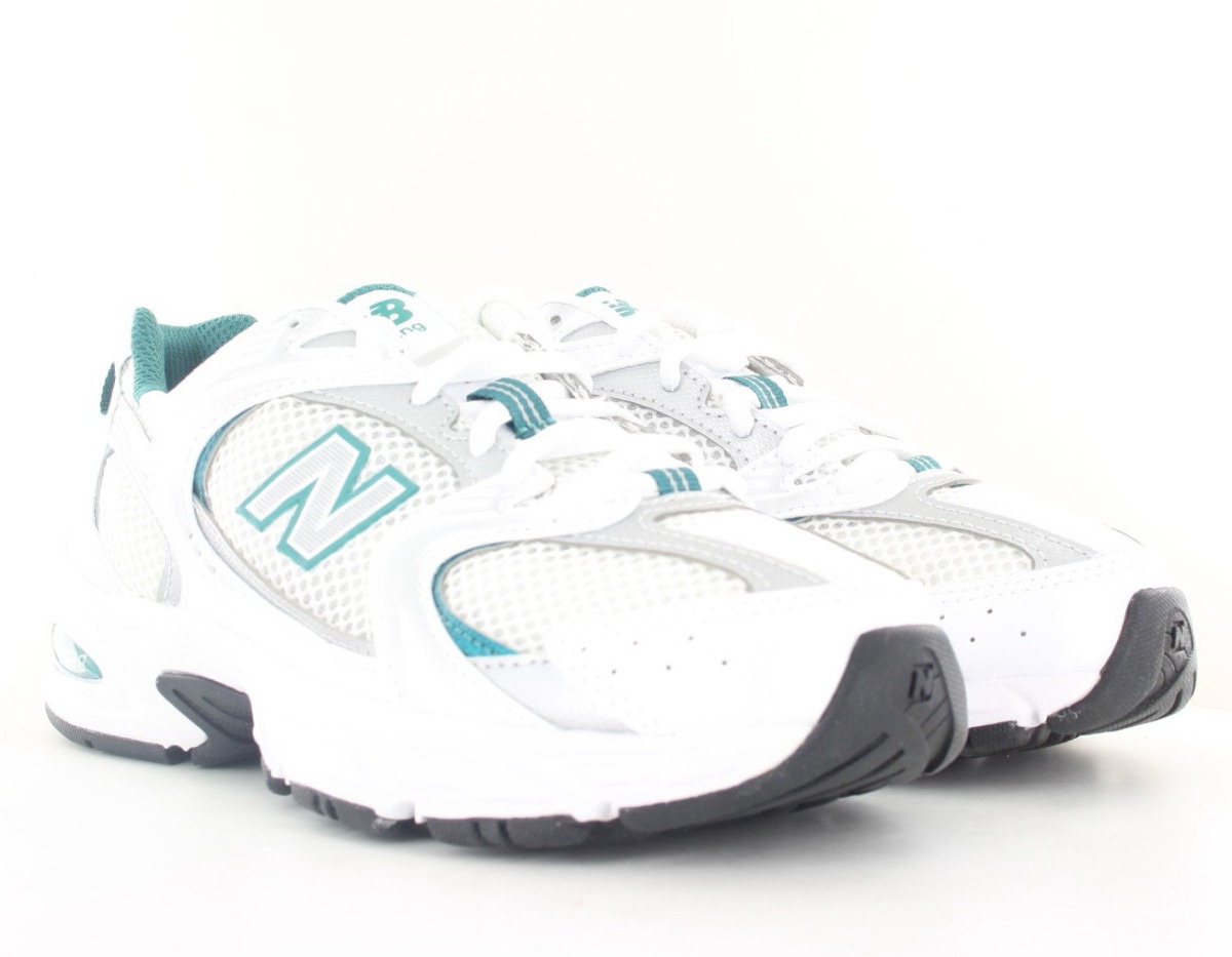 New Balance 530 femme blanc vert brillant argent