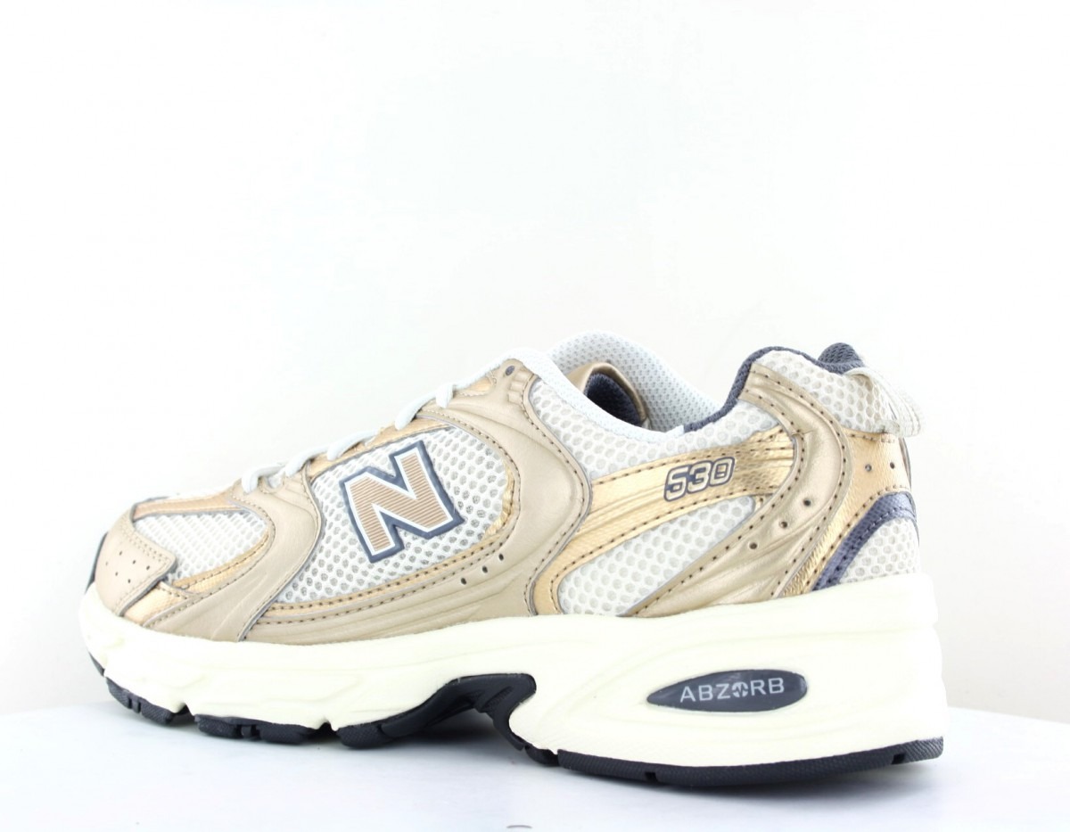 New Balance 530 femme or beige bleu marine