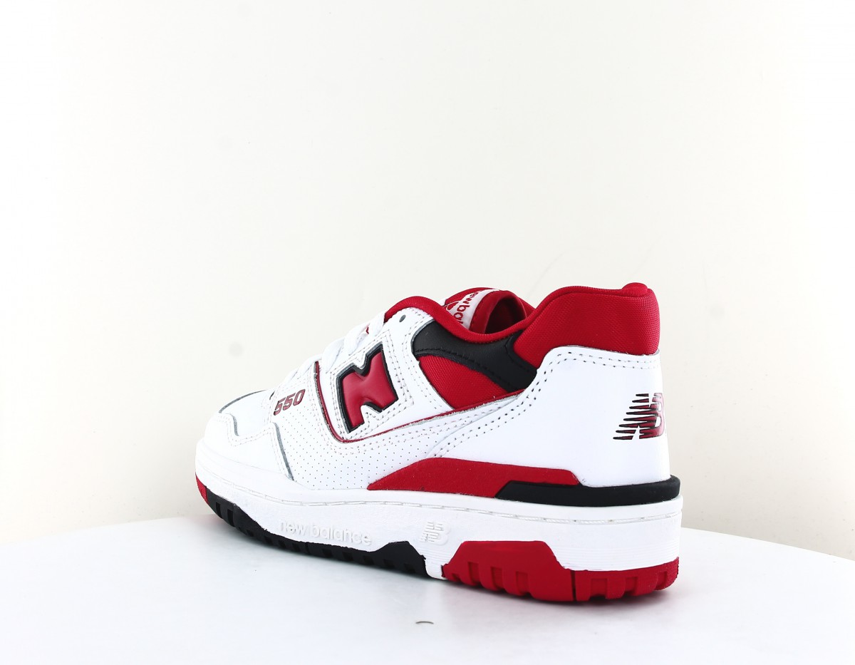 New Balance 550 blanc rouge