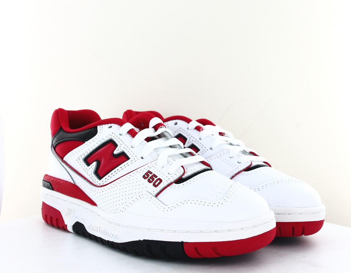 New Balance 550 blanc rouge