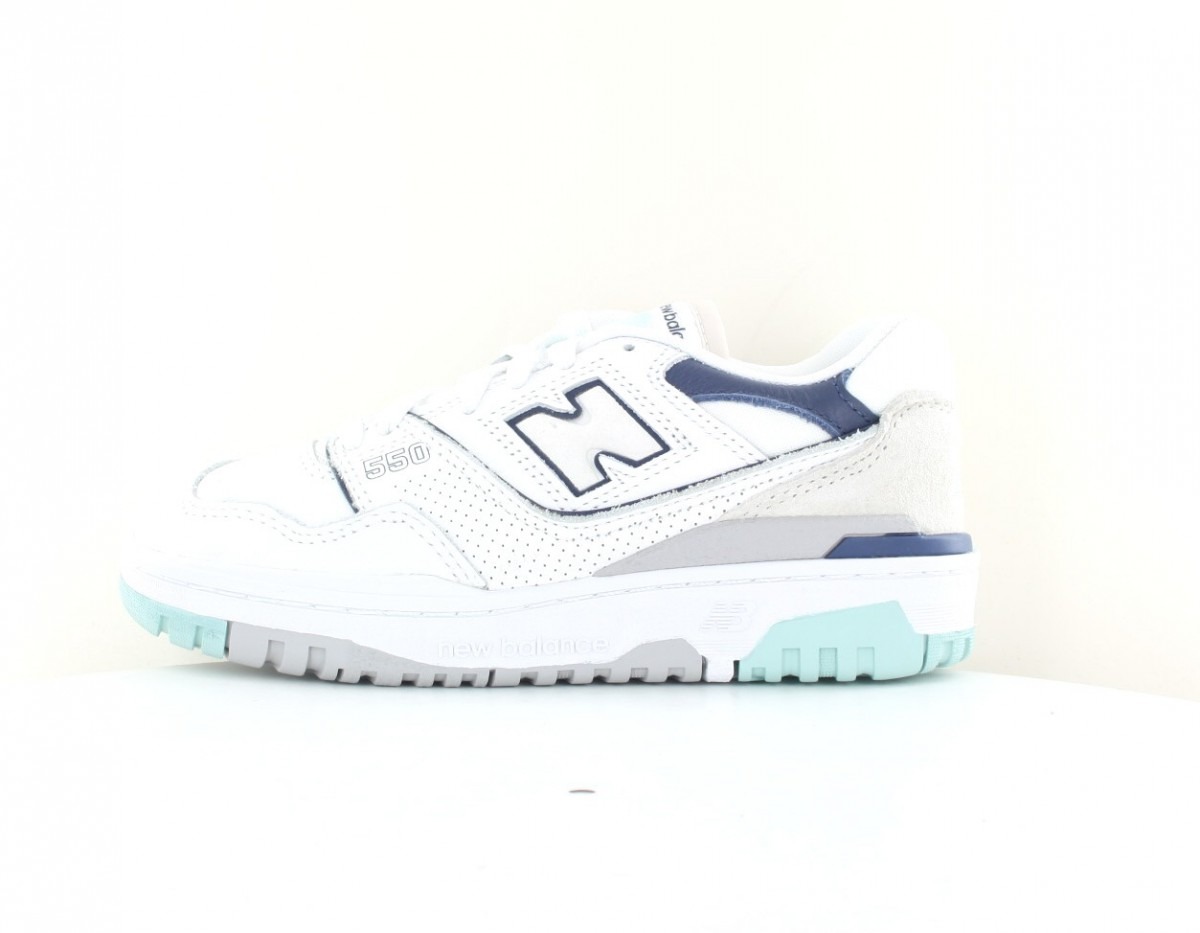 New Balance 550 ald blanc beige bleu marine turquoise