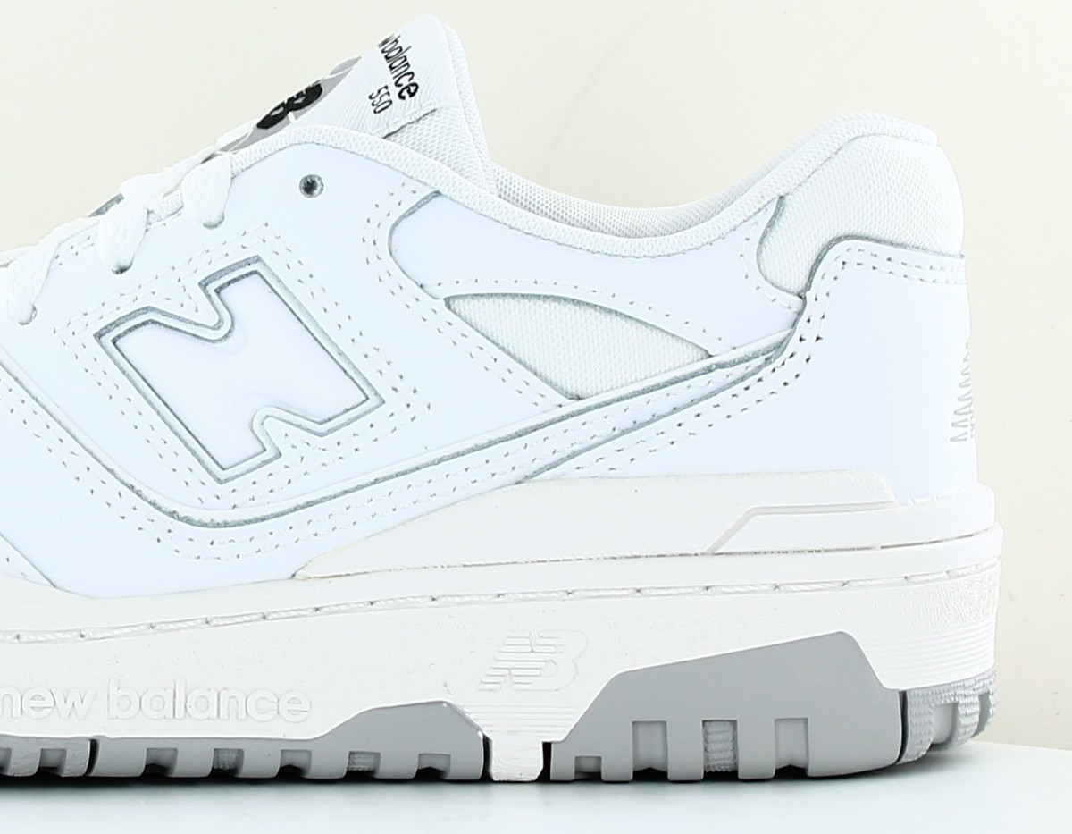 New Balance 550 white grey gs white grey