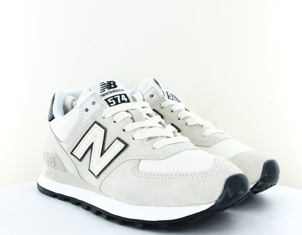 New Balance 574 femme beige noir