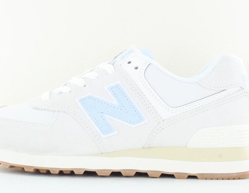 New Balance 574 femme beige bleu ciel gomme