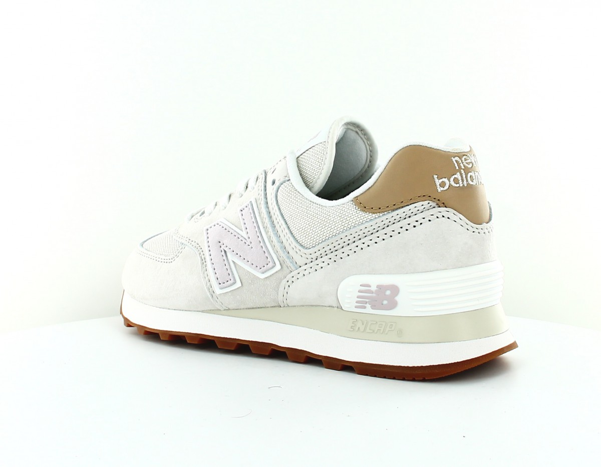 New Balance 574 femme beige rose beige