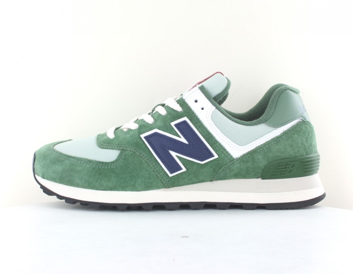 New Balance 574 vert bleu marine blanc rouge