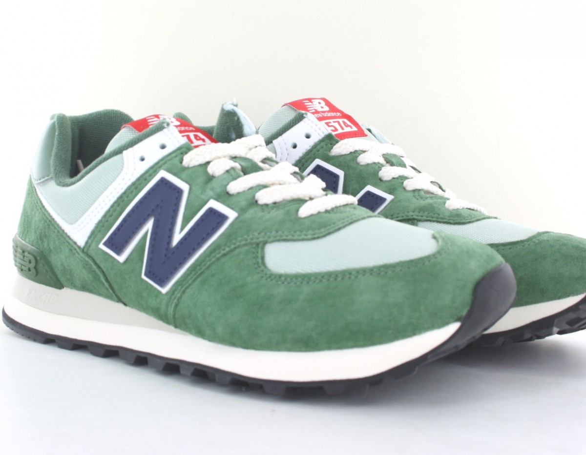 New Balance 574 vert bleu marine blanc rouge