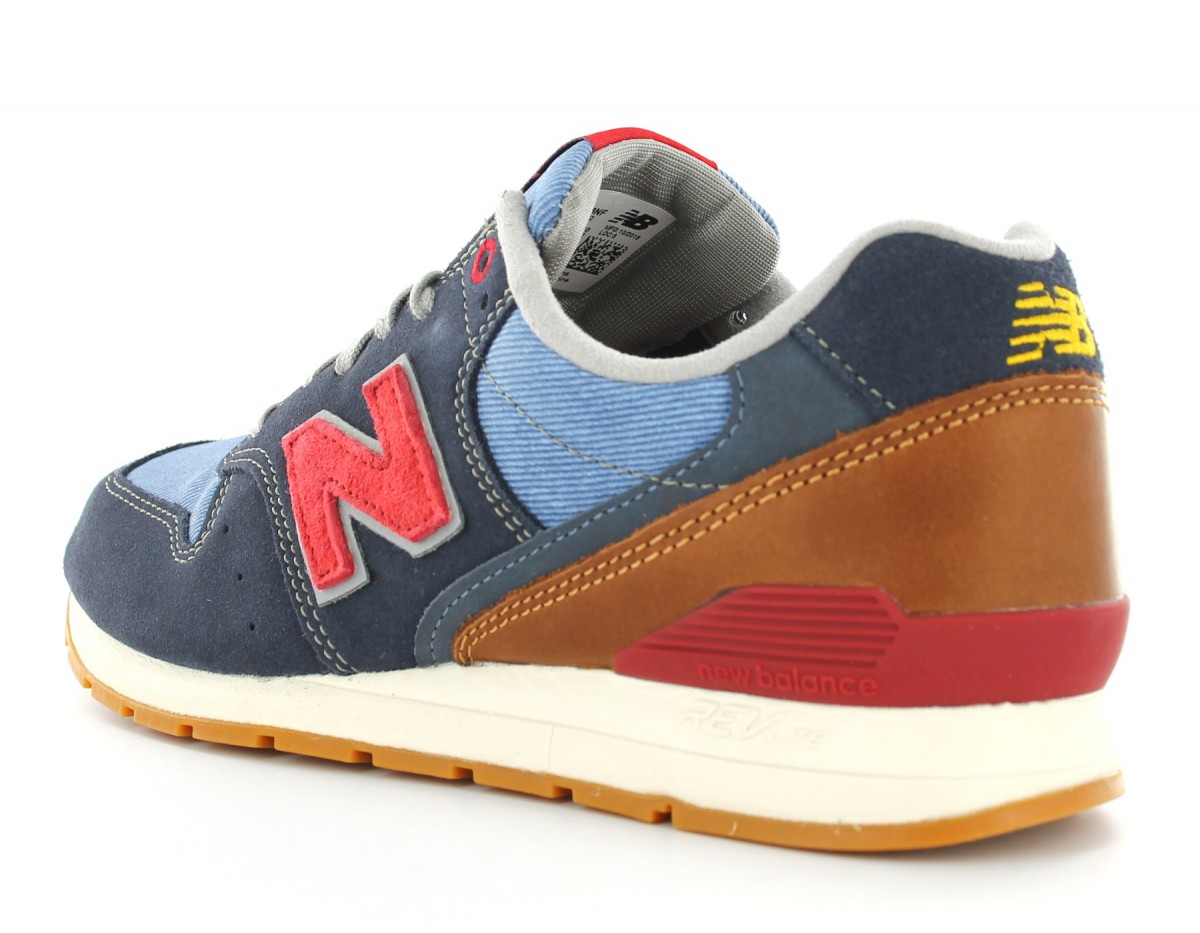 New Balance 996 Suede Navy/Red/Gum