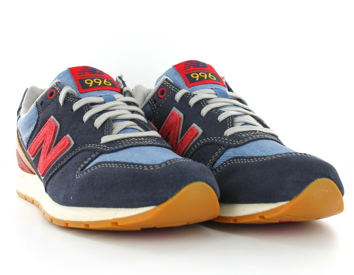 New Balance 996 Suede Navy/Red/Gum