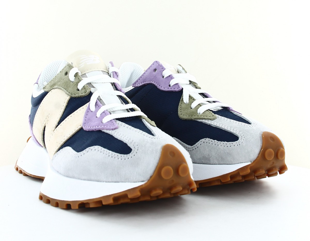 New Balance 327 bleu marine beige gris mauve