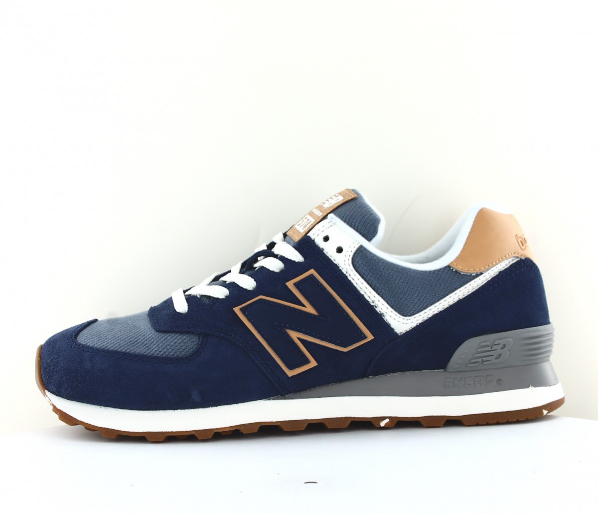 New Balance 574 bleu marine gris beige