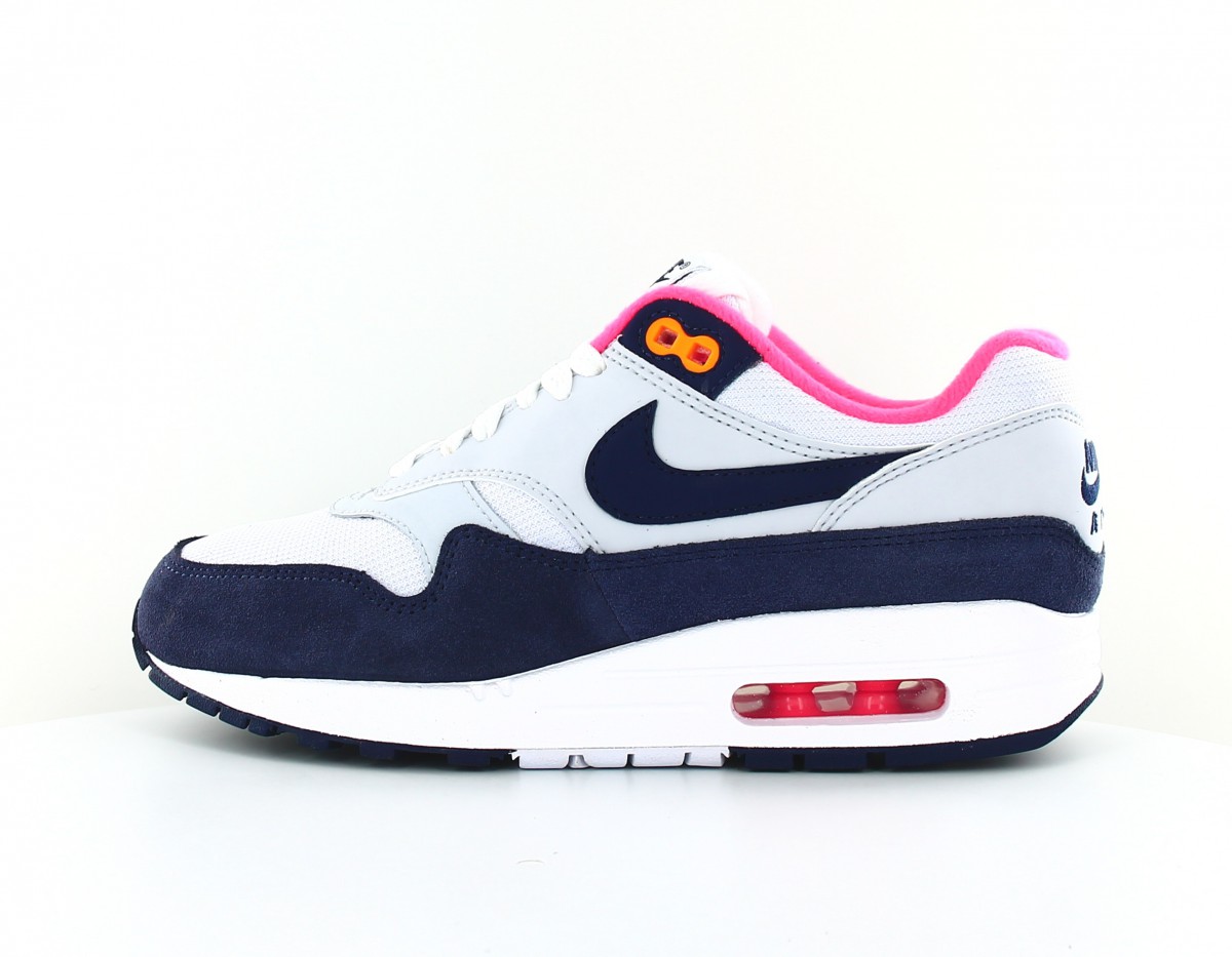 Nike Air max 1 laser orange pack gris bleu laser orange