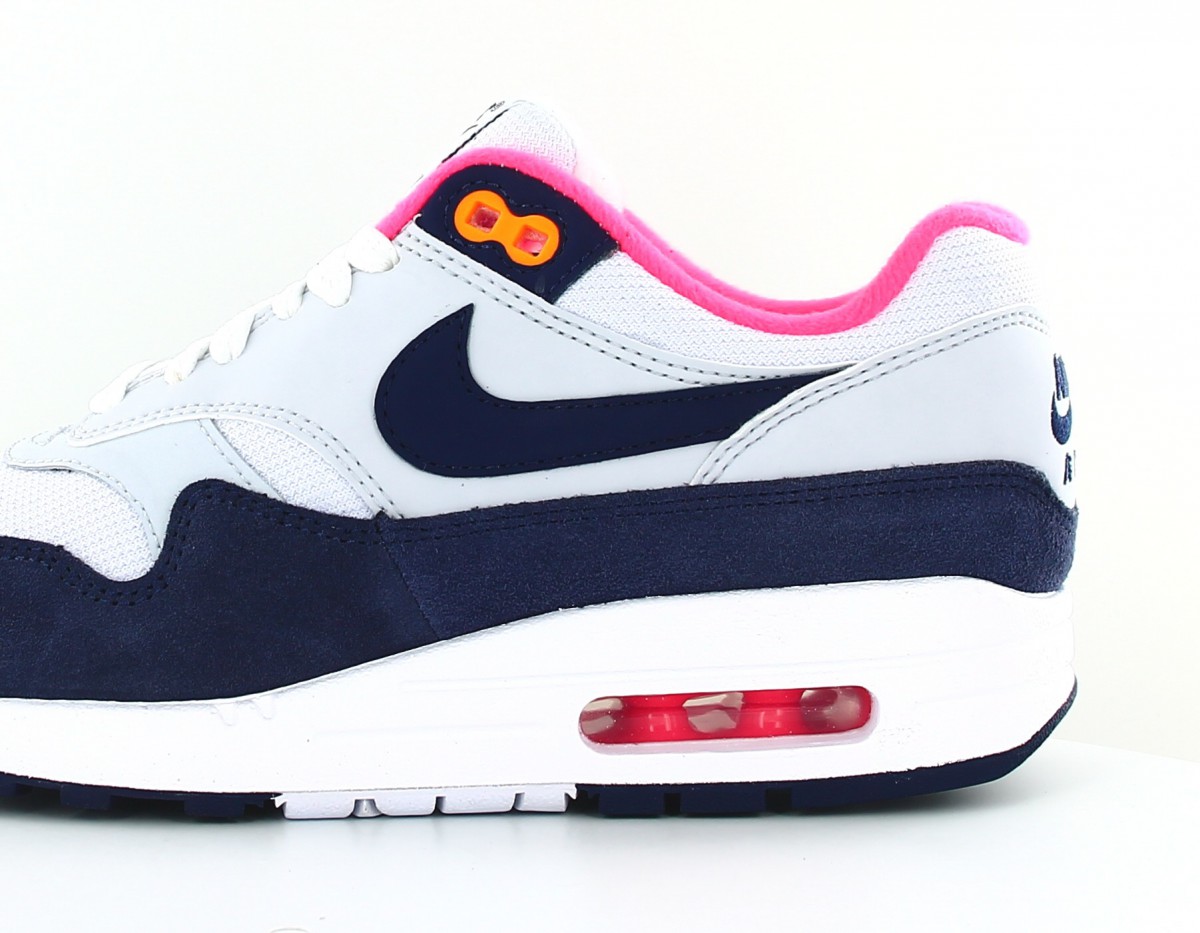 Nike Air max 1 laser orange pack gris bleu laser orange