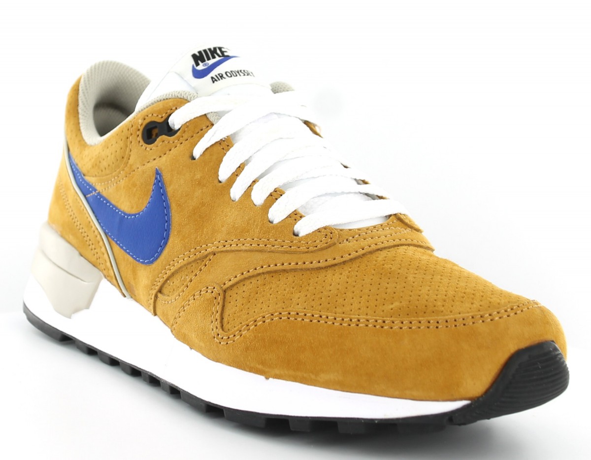 Nike air odyssey cuir BEIGE/BLEU