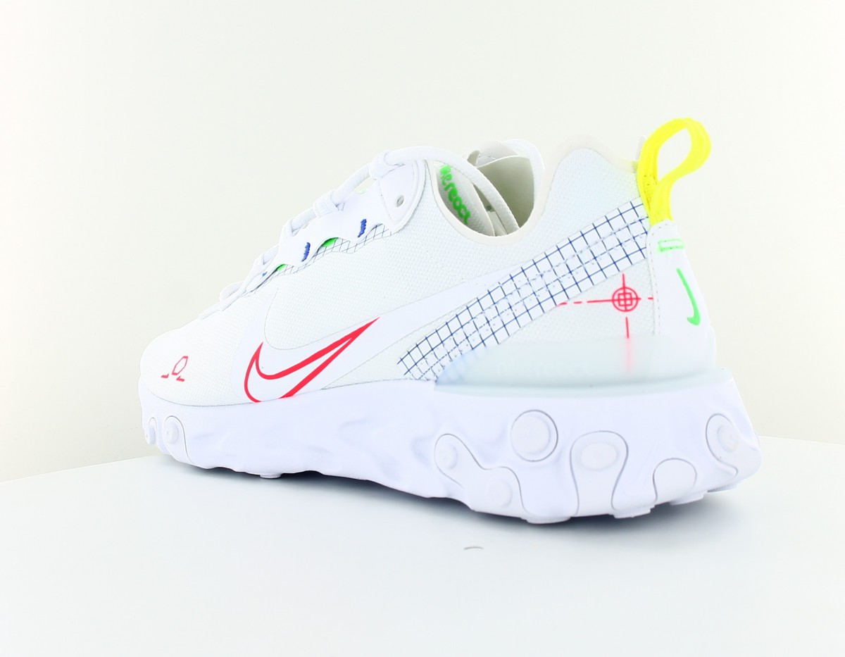 Masque Discorde Texture Nike React Element 55 Fluo Chomage Bete Naufrage