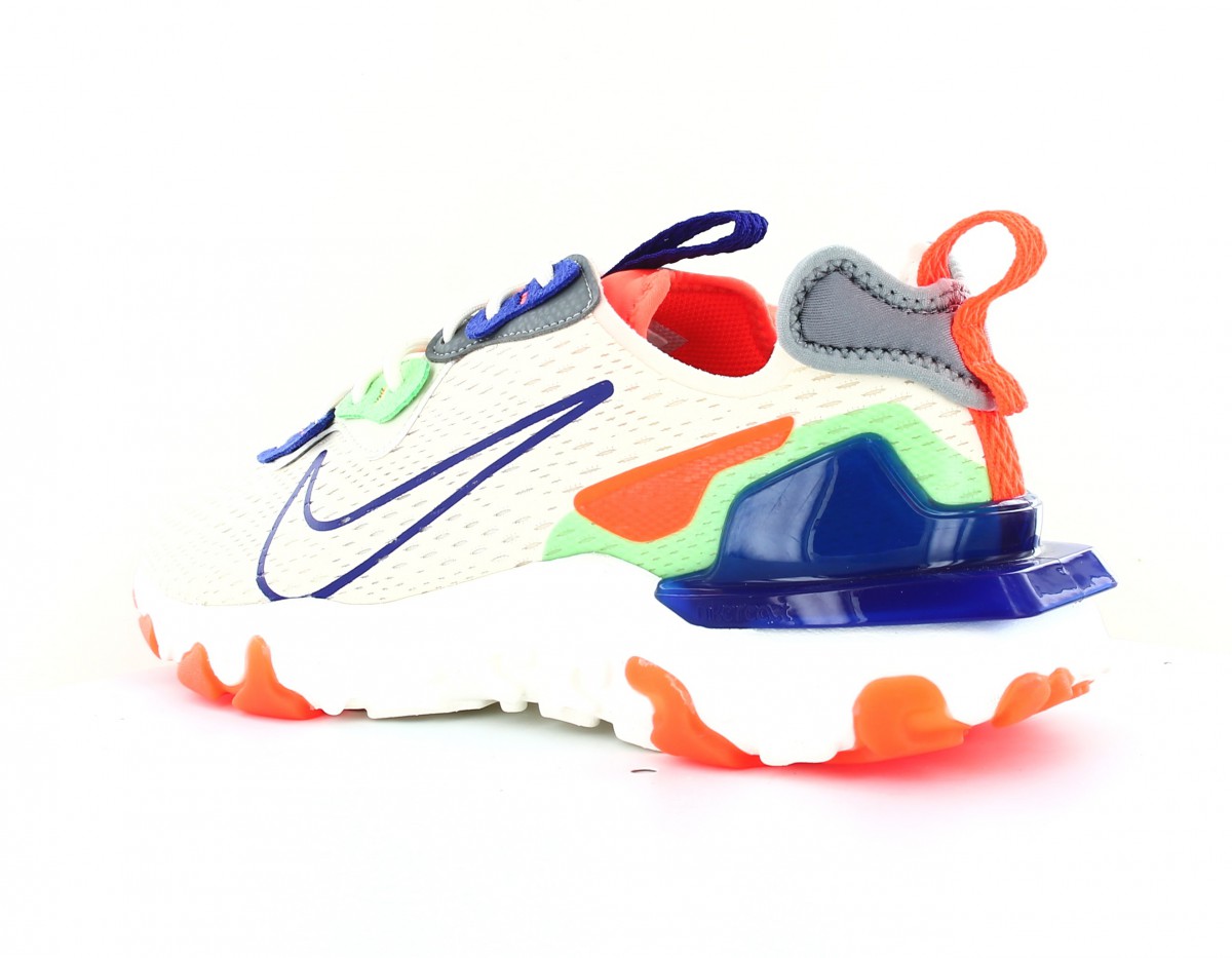 Nike React vision beige violet orange vert